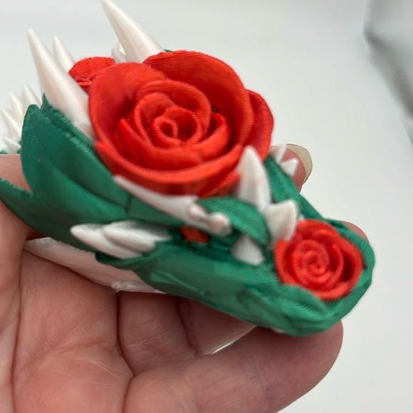 3D printed Multi Colored Rose Dragon 29”  Fidget Toy Fun Collectible Stress Re… - Picture 3 of 3
